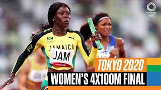 Womens 4x100m Final 🏃‍♀️  Tokyo Replays [upl. by Tess]