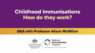 Childhood immunisations – how do they work [upl. by Lidah444]