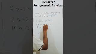 Number Of Antisymmetric Relations [upl. by Carmelo]