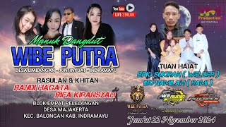 🔴 LIVE NGARAK MANUK DANGDUT  WIBE PUTRA  DESA MAJAKERTA  BALONGAN  INDRAMAYU 22 NOVEMBER 2024 [upl. by Neruat270]