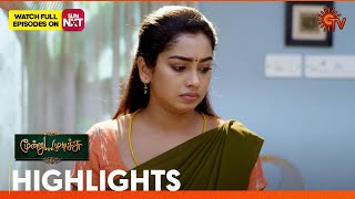 Moondru Mudichu  Highlights  08 Nov 2024  Tamil Serial  Sun TV [upl. by Atinra]