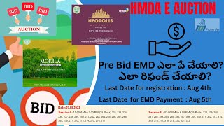 Mokila HMDA EAuction Open plots for sale  Process and Dates  Hyderabad Real Estate mokila hmda [upl. by Erena]