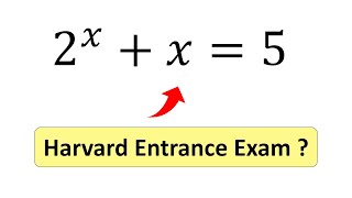 Solving a Harvard University entrance exam [upl. by Epuladaugairam]