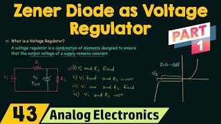 Zener Diode as Voltage Regulator Part 1 [upl. by Reese]