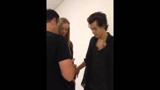 Meeting Harry Styles backstage  Melbourne 161013 [upl. by Harbison]