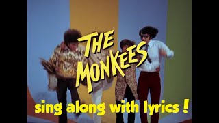 The Monkees theme song  lyrics on screen  plus more [upl. by Genie]