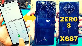 Infinix Zero 8 X687 Screen Replacement How to Change Infinix Zero 8 Cracked Lcd [upl. by Eiro]