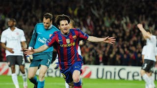 Lionel Messi 4 Goals vs Arsenal UCL Home  20092010  HD [upl. by Jempty]