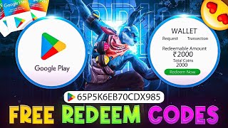 FREE 2000₹ REDEEM CODE 🤑🔥 UNLIMITED REDEEM CODE 💎💎 NEW TRICK 2024 💸💸 [upl. by Annaerb]