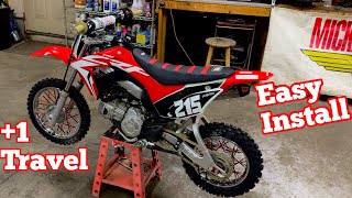 2021 CRF110 BBR Dampening Rods Install [upl. by Hermia705]