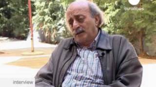 euronews  interview  Walid Jumblatt [upl. by Connor]