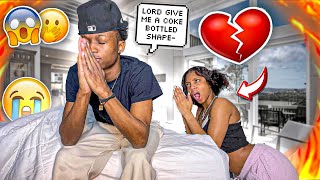 PRAYING FOR ANOTHER FEMALE PRANK ON GIRLFRIEND 🙏🏽😱 [upl. by Notsag26]