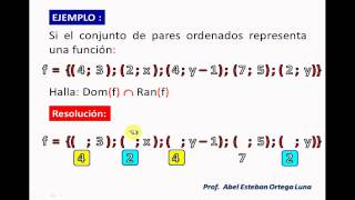 Dominio y Rango de una Función [upl. by Rrats]