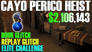 Cayo Perico Heist Panther Statue Solo Door glitch Gold loot bag Easy money [upl. by Hali]