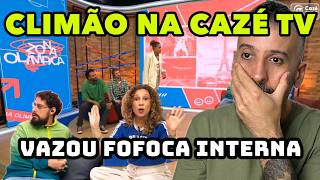 FOFOCA e CLIMÃƒO na CazÃ© TV na abertura das OLIMPÃADAS  Cortes da Live do Suco de Brasil [upl. by Eicnahc]