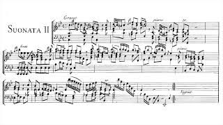 Lodovico Giustini Sonata Op1 No1  6 Score Video [upl. by Baalman]