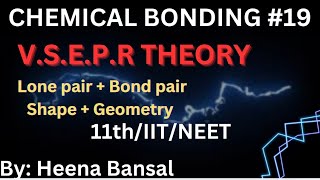 VSPER THEORY CLASS 11th Chemical bonding [upl. by Helgeson]