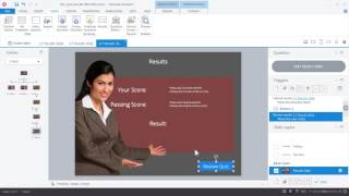 Articulate Storyline 360 Adding Graded Quiz Result Slides [upl. by Gillman]