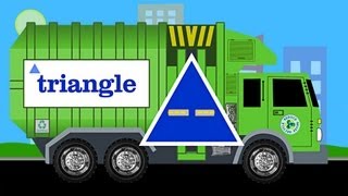 Learn Shapes Garbage Truck  Learning Garbage Trucks for Kids [upl. by Landy368]