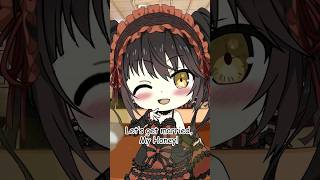 Kurumi amp Shido  Lets Get Married My Honey  Date A Live  Anime Characters React to Each Other [upl. by Thoer631]