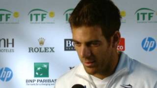 Davis Cup Interview Juan Martin del Potro [upl. by Linc480]