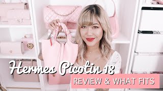 HERMES REVIEW PICOTIN 18 ♡ What Fits amp First Impressions ♡ xsakisaki [upl. by Aala]