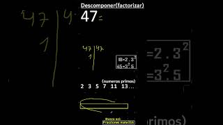 descomponer en factores primos factorizar descomposicion 46 [upl. by Arielle]