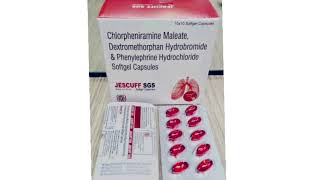 JESCUFF SGS Capsule Chlorpheniramine Maleate Dextromethorphan amp Phenylephrine Softgel Capsules [upl. by Arline]