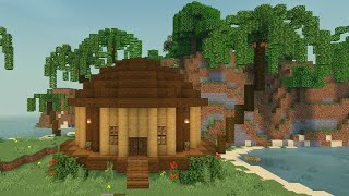 Minecraft Beach House Tutorial 🌴  Minecraft Build Ideas  Easy Tutorial [upl. by Elokyn642]