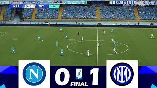 Napoli vs Inter 01  FINALE  Supercoppa 2024  Momenti salienti della partita [upl. by Auhsot466]