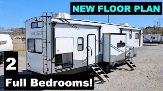 Check out this MASSIVE 2 Full Bedroom Fifth Wheel RV NEW FLOOR PLAN 2022 Impression 330BH [upl. by Aihcsrop694]