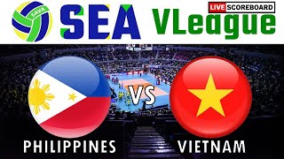 SEA VLeague Live  Philippines vs Vietnam  Women 2023 SEA Volleyball League LIVE Scoreboard [upl. by Shaia]