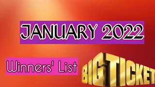 January 3 2022 winners list [upl. by Thgiled444]