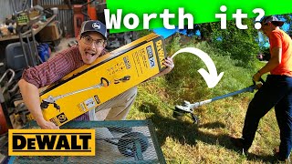 Is a 20v DeWalt String Trimmer WORTH IT  Garage Story [upl. by Asilam]