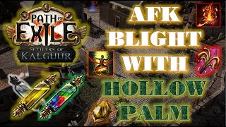 POE 325 1 DIV Build  AFK 1 Button Blight T16  Hollow Palm Never felt better [upl. by Penney]