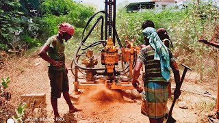 Borewell drilling in full video 600 feet inchi bore drilling machine [upl. by Pleione655]