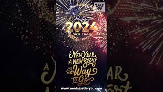 2024 Happy New Year GIF Video for WhatsApp Status 2024 happynewyear shorts happynewyear2024 [upl. by Asiek]