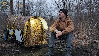 test run on my diy pull camper made from corrugated plastic and gorilla tape [upl. by Perle749]