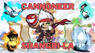 MapleStory ShangriLa Cannonneer Rotations 5 maps [upl. by Anyrak]