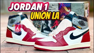 FIRST LOOK Jordan 1 Union LA 2025 Unboxing review amp on foot 🔥 [upl. by Acysej]