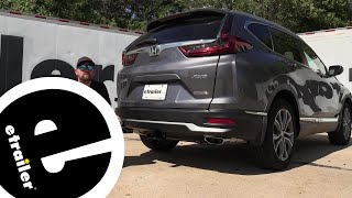 etrailer  How to Install EcoHitch Hidden Trailer Hitch Receiver on your 2021 Honda CRV [upl. by Enoryt810]