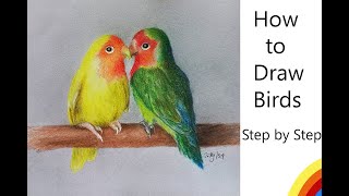 How to draw birds [upl. by Ennaxxor663]