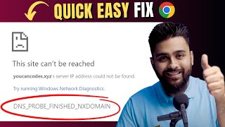 2024  Easily Fix DNSPROBEFINISHEDNXDOMAIN Error in Chrome [upl. by Atterual]