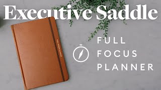 A Look Inside The Saddle Executive  Full Focus Planner [upl. by Idnek]