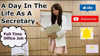 A DAY IN THE LIFE AS A SECRETARY  Full time office job  Vlog [upl. by Lustig]