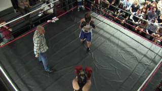 Adelaide Club Boxing Night 2012  Fight 9 Jen Raven vs Stephanie Peter [upl. by Ahsha]