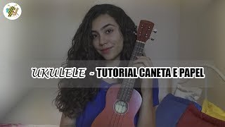 Ukulele COMO TOCAR CANETA E PAPEL ARRAIS [upl. by Alix]