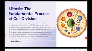 Mitosis  An Equational Division class 10 11 icse cbse bseb neet [upl. by Ivgnout]