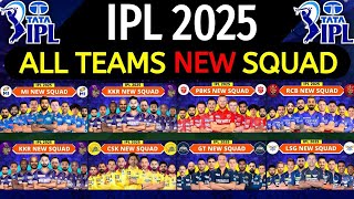 IPL 2025  All Team Squad  IPL Teams 2025 Players List  RCBCSKMIKKRSRHGTDCPBKSRRLSG [upl. by Yhtomit]