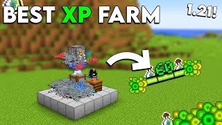 Minecraft BEST XP Farm 121 Tutorial  55 Level In 1 Potion [upl. by Lyrac]